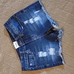 Hudson Jeans Girls Frayed Cut Off Shorts • Size 12